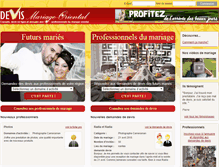 Tablet Screenshot of devis.mariage-oriental.fr
