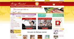 Desktop Screenshot of mariage-oriental.fr