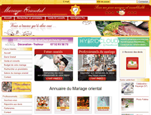 Tablet Screenshot of mariage-oriental.fr